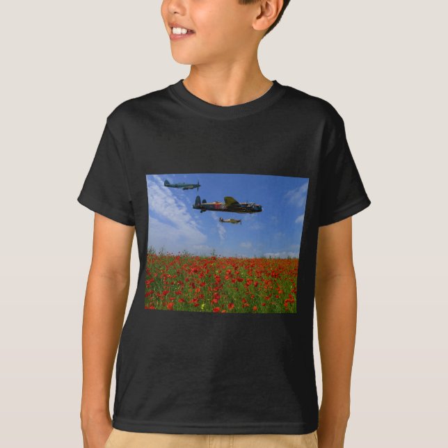 T-shirt BBMF et pavots (Devant)