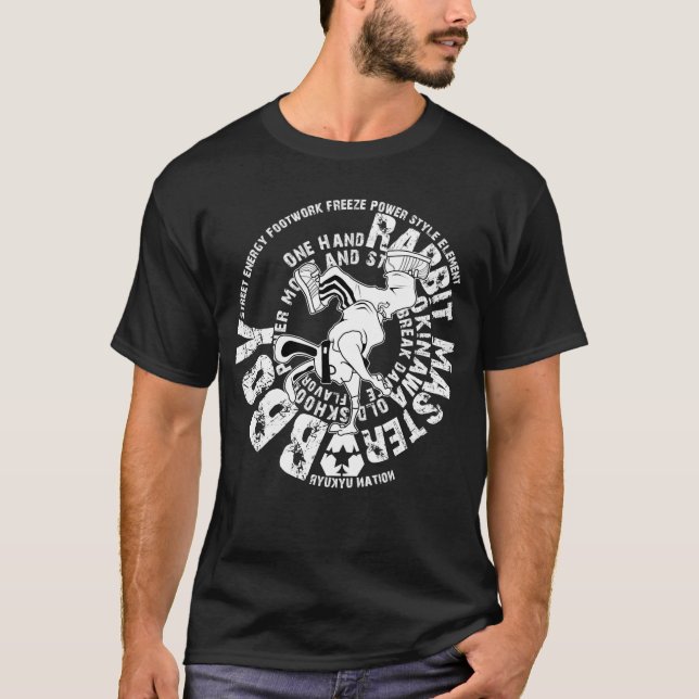 T-shirt bboy rabbit (Devant)