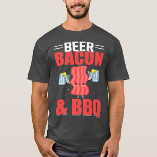 T-shirt BBQ Bacon de bière Funky Pork Viande de porc Grill