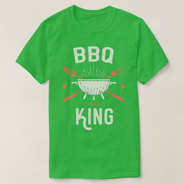 T-shirt Bbq Barbecue King (Design devant)