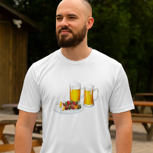 T-shirt BBQ brochettes et biscuits d'été de bière