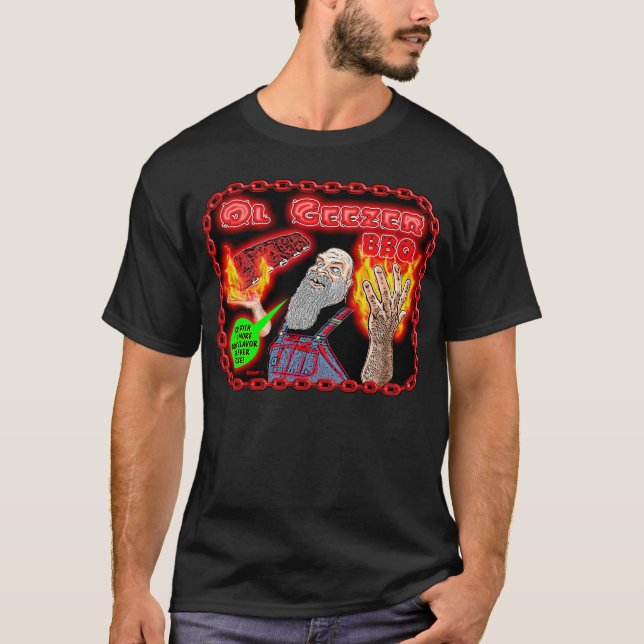 T-shirt BBQ de bonhomme d'Ol (Devant)