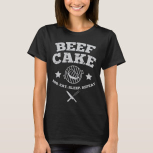 T-shirt Bbq de gâteau de boeuf