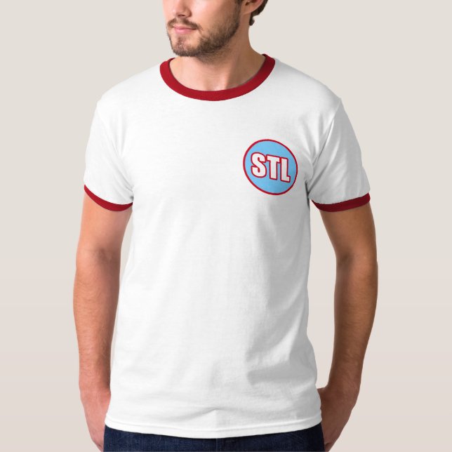 T-shirt BBQ de style de St Louis (Devant)