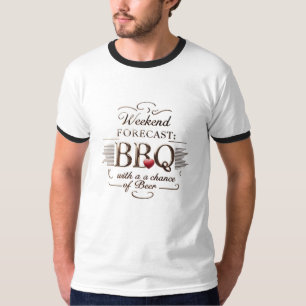 T-shirt BBQ et bracelet à bière du week-end Funny Retro