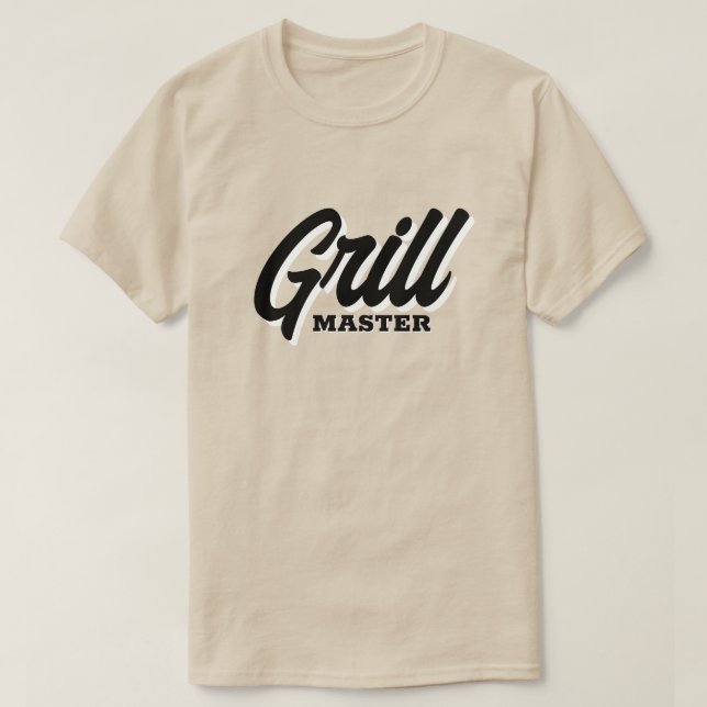 T-shirt BBQ GrillMaster été pour chef cuisinier (Design devant)
