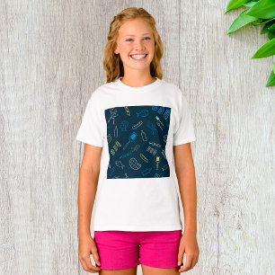 T-shirt BBQ Icônes Motif Grillades Outils Viande