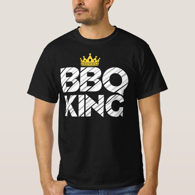 T-shirt BBQ King Pour Papa BBQ Grill Papa Grill Pitmaster (Devant)