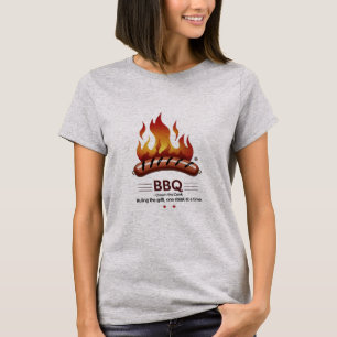 T-shirt BBQ King - Tête audacieuse et amusante pour les re