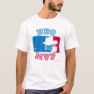 T-shirt BBQ MVP Fun Extérieur Cookout Grill Art
