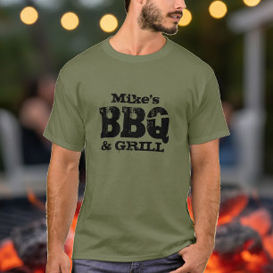 T-shirt BBQ personnalisé pour hommes