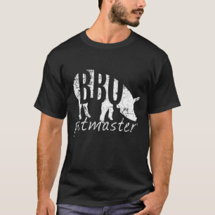 T-shirt BBQ Pitmaster Pig Grill Fête des pères Cadeau