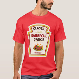 T-shirt BBQ Sauce Barbecue Ketchup Costume moutarde Hallow