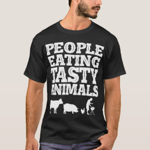 T-shirt BBQ Savoureux, Gens Mangeant Des Animaux Savoureux
