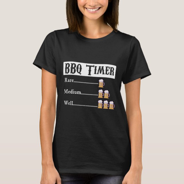 T-shirt Bbq Timer Byrbecue (Devant)