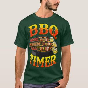 T-shirt BBQ Timer Grill Grill Master Bière Boire Humo