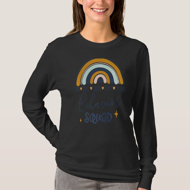 T-shirt Bcba Boho arc-en-ciel Rbt Aba Application Comporte (Devant)