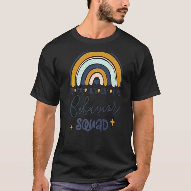 T-shirt Bcba Boho arc-en-ciel Rbt Aba Application Comporte (Devant)
