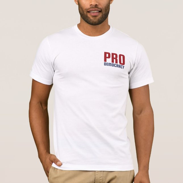 T-Shirt BCD pro-démocratie (Devant)