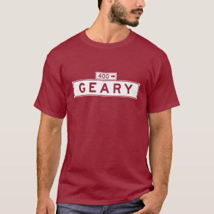 T-shirt Bd. de Geary., plaque de rue de San Francisco