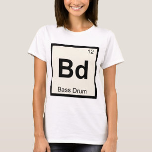 T-shirt Bd - Musique de grosse caisse Chimie Tableau pério