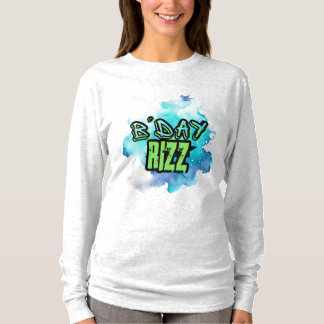 T-shirt B'Day (Anniversaire) Rizz Green Et Monochromatic B