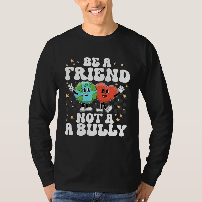 T-shirt Be A Buddy Not A Bully Positive Inspirational Kind (Devant)