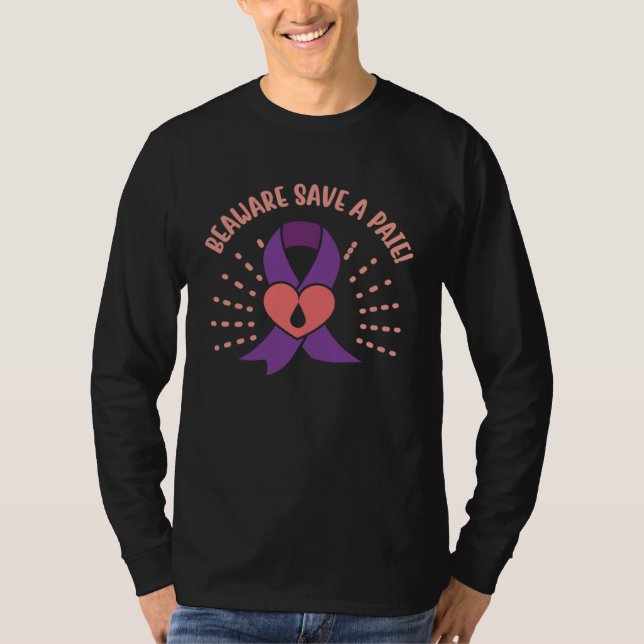 T-shirt Be Aware Save A Paie Alzheimer s Fighter Memories  (Devant)