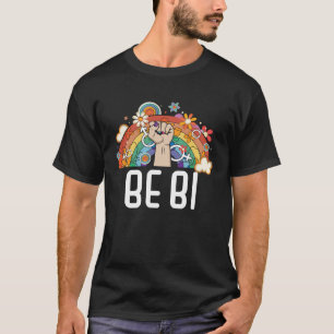 T-shirt Be Bi Flag Bisexual Rainbow Pride March Bisexualit