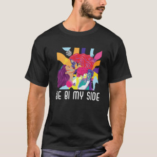T-shirt Be Bi My Side Bisexual Rainbow Pride Marche Bisexu