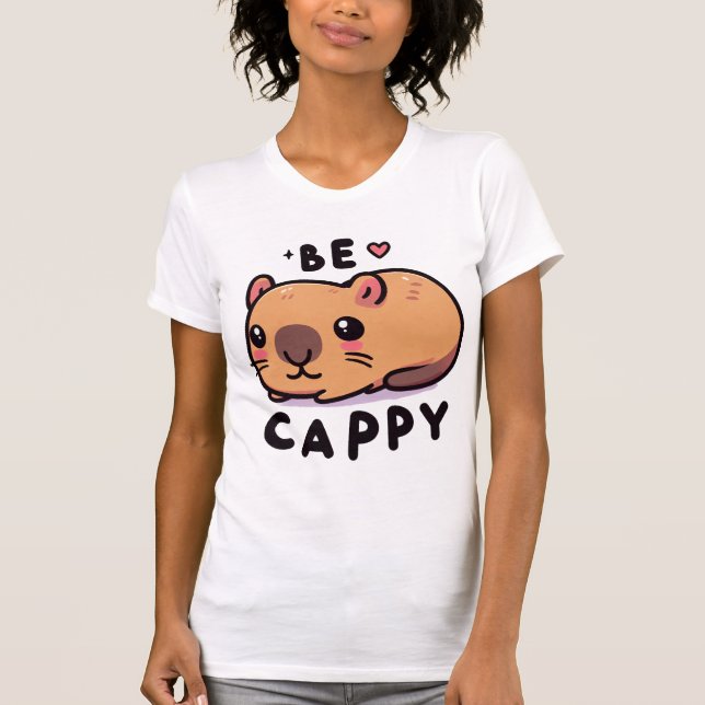 T-shirt Be Cappy - Cute Capybara (Devant)