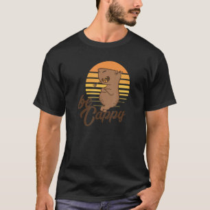 T-shirt Be Cappy Retro Capybara Animal Rodent pour Capybar