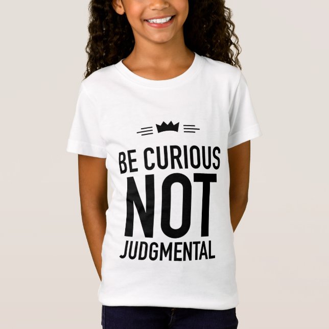 T-Shirt Be curious black (Devant)