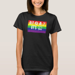 T-shirt Be Gay It's Ok Gay pride Rainbow Word