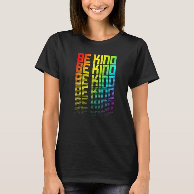 T-shirt Be Genre Lgbtq+ Arc-en-ciel Gay pride Texte Fade G (Devant)