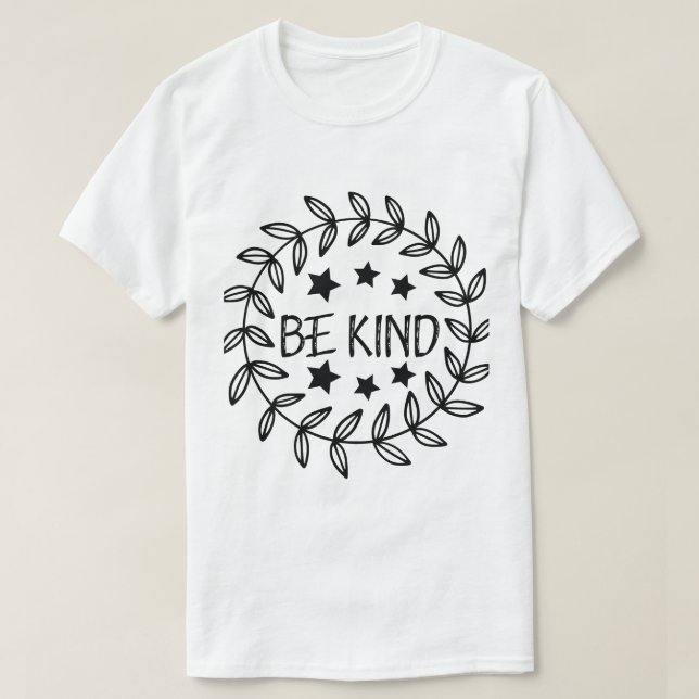 T-Shirt Be Kind Citation Inspirante Graphique  (Design devant)