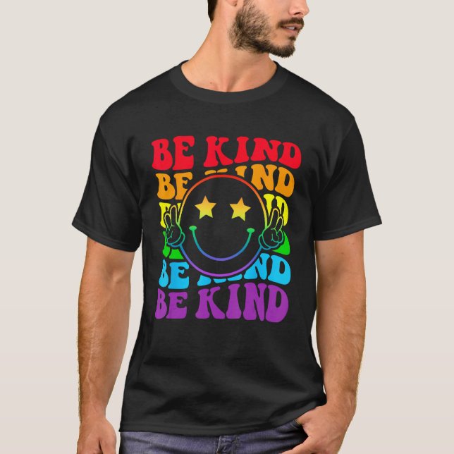 T-shirt Be Kind LGBT Pride Month Gay Right Funny Smile Hap (Devant)