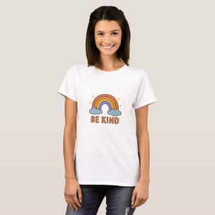 T-shirt "Be Kind Rainbow - Colorful Positive Quote Design"