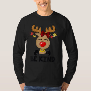 T-shirt Be Kind Sensibilisation sur l'autisme Christmas Re