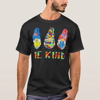 T-shirt Be Kind Sensibilisation sur l'autisme Gnomes Enfan