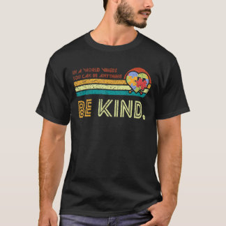T-shirt Be Kind Sensibilisation sur l'autisme Inspirationa