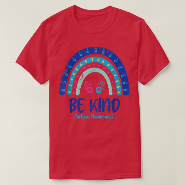 T-shirt Be Kind Sensibilisation sur l'autisme Mois 442 (Design devant)