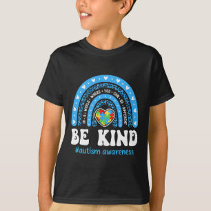 T-shirt Be Kind Sensibilisation sur l'autisme Puzzle Cute