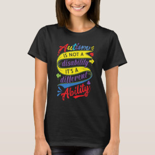 T-shirt Be Kind Sensibilisation sur l'autisme Rainbow Tren
