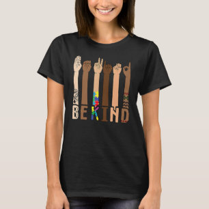 T-shirt Be Kind Sign Language Hand Talking Teacher Interp