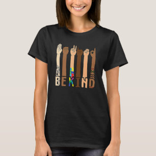 T-shirt Be Kind Sign Language Hand Talking Teacher Interp