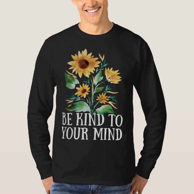 T-shirt Be Kind to your Mind Vanilla Girls Aesthetics (Devant)