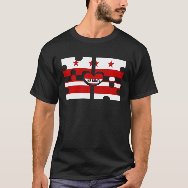 T-shirt Be Kind Washington DC (Devant)