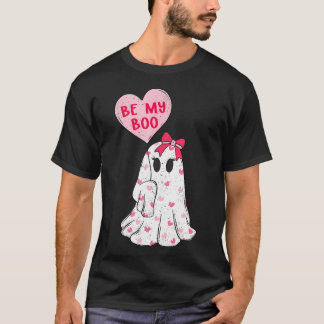T-shirt Be My Boo Cute Valentines Ghost Pink Valentine'S D