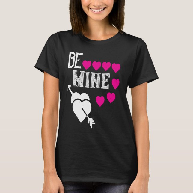 T-shirt Be My Valentine Happy Valentines Day  For Him Her (Devant)
